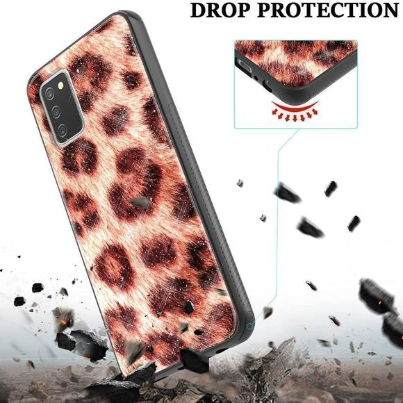 Shinewish for Samsung Galaxy A02S Case, 3D Printed Leopard Print Cell Phone Case - Picture 6 of 7